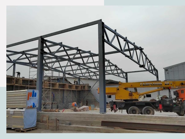 Строительство цехов в Шебекино