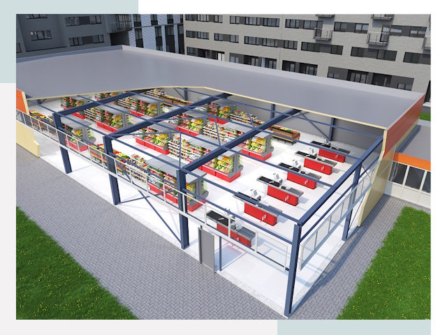 Строительство магазинов в Шебекино от 611 руб. за м²