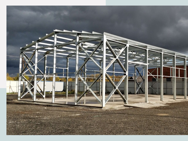 Двускатные ангары в Шебекино от 611 руб. за квадрат