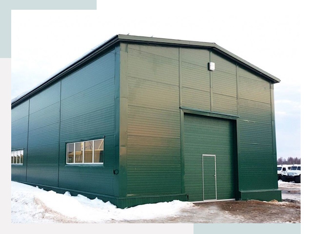 Двускатные ангары в Шебекино