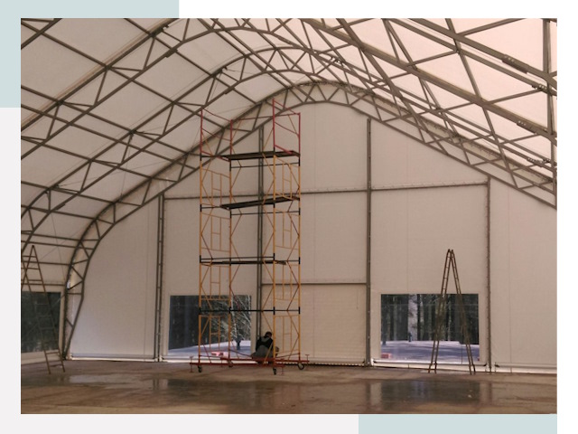 Шатровые ангары в Шебекино