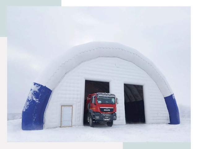 Мобильные ангары в Шебекино