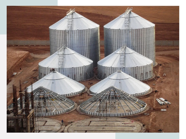 Строительство зерновых силосов в Шебекино