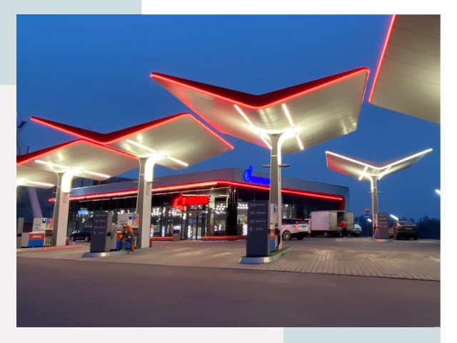 Навесы для АЗС в Шебекино