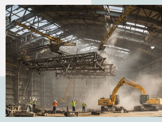 Демонтаж ангаров в Шебекино от 611 руб. за м²