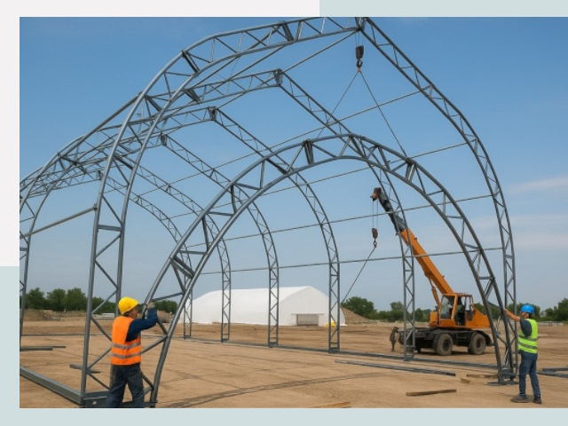 Монтаж ангаров в Шебекино от 611 руб. - Надежно и быстро